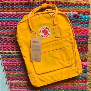 Fjallraven Yellow Backpack